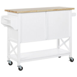 Beliani  Kitchen Trolley Mele White - thumbnail 7