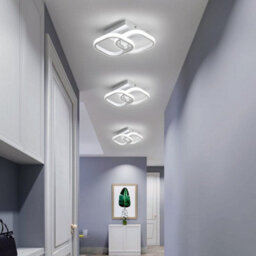 Pheashine Modern Square Circle Led Ceiling Light,22W Cool White 6000K For Kitchen, Dining Room, Corridor Or Balcony - thumbnail 3