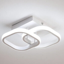 Pheashine Modern Square Circle Led Ceiling Light,22W Cool White 6000K For Kitchen, Dining Room, Corridor Or Balcony - thumbnail 1