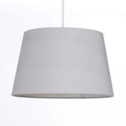 K Living Silver Grey Tapered Drum Shade For Ceiling And Table Lamp 12 Inch Shade - thumbnail 4