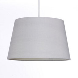 K Living Silver Grey Tapered Drum Shade For Ceiling And Table Lamp 12 Inch Shade
