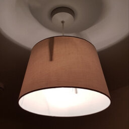K Living Silver Grey Tapered Drum Shade For Ceiling And Table Lamp 12 Inch Shade - thumbnail 3