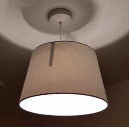 K Living Silver Grey Tapered Drum Shade For Ceiling And Table Lamp 12 Inch Shade - thumbnail 2