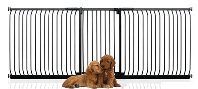 Bettacare Extra Tall Elite Dog Gate, 271Cm - 280Cm, Matt Black, Extra Tall 96.8Cm In Height, Pressure Fit Pet Gate - image 1