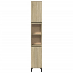 Walplus Bathroom Cabinet Sonoma Oak 30X30X190 Cm Engineered Wood - thumbnail 3
