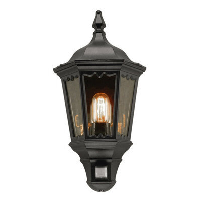 Stylish Ip43 Black Led Wall Sconce With E27 Socket - 100W Outdoor Lighting Solution