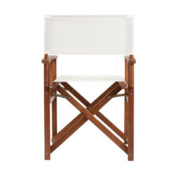 Charles Bentley Fsc Wooden Pair Of Folding Directors Chairs Cream Pop-Up Garden - thumbnail 7