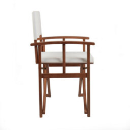 Charles Bentley Fsc Wooden Pair Of Folding Directors Chairs Cream Pop-Up Garden - thumbnail 6
