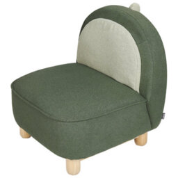 Beliani Triceratops Chair For Nursery And Playroom, Dark Green Polyester, Compact Kids Armchair - thumbnail 5