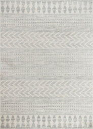 Livabliss Roma-Modern Grey Off-White Charcoal Living Dining Bedroom Rug 160 X 215 Cm Easy Care, Non Shedding - thumbnail 1