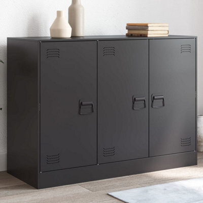 Walplus Sideboard Black 99X39X73 Cm Steel - image 1