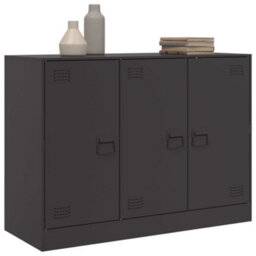 Walplus Sideboard Black 99X39X73 Cm Steel - thumbnail 4