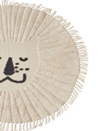Beliani Kids Rug Badhani Beige 140 Cm Cotton - thumbnail 4