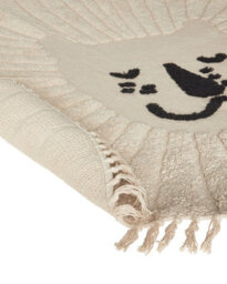 Beliani Kids Rug Badhani Beige 140 Cm Cotton - thumbnail 5