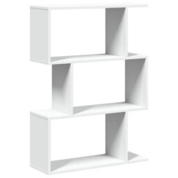 Berkfield Room Divider Bookcase 3-Tier White 70X24X97 Cm Engineered Wood - thumbnail 7