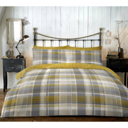 Dreams & Drapes Connolly Check 100% Brushed Cotton Duvet Cover Set - thumbnail 1