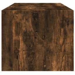 Berkfield Coffee Table With Glass Doors Smoked Oak 102X50X42 Cm - thumbnail 7