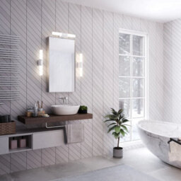 Nordlux Helva Plastic Wall Light 25,000Hrs White,mains Led