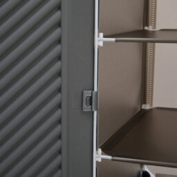 Darphe Dark Grey 9 Tier Foldable Shoe Organizer With Dustproof Doors - thumbnail 6
