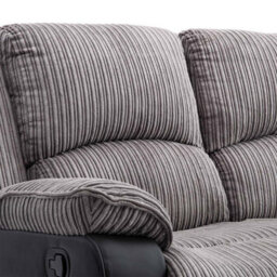 More4Homes Postana Manual Recliner Jumbo Cord 1+2 Seater Sofa Set (Grey) - thumbnail 6