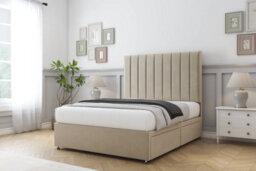 "Comfort Tokyo Almond Coniston Divan Bed Set No Drawers - 26"" Strutted 5' King" - thumbnail 2