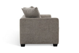 Grey Chenille 3 Seater Sofa With Wooden Legs Chloe - thumbnail 5