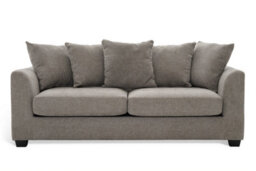 Grey Chenille 3 Seater Sofa With Wooden Legs Chloe - thumbnail 4