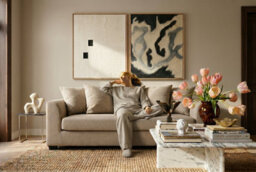 Grey Chenille 3 Seater Sofa With Wooden Legs Chloe - thumbnail 7