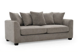 Grey Chenille 3 Seater Sofa With Wooden Legs Chloe - thumbnail 2