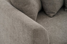 Grey Chenille 3 Seater Sofa With Wooden Legs Chloe - thumbnail 8