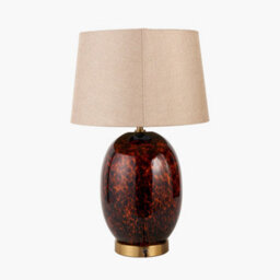 Pacific Lifestyle Tortoise Shell Glass Tall Table Lamp - thumbnail 3