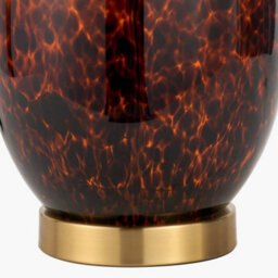 Pacific Lifestyle Tortoise Shell Glass Tall Table Lamp - thumbnail 5