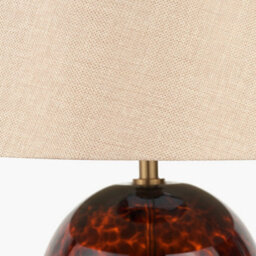 Pacific Lifestyle Tortoise Shell Glass Tall Table Lamp - thumbnail 6