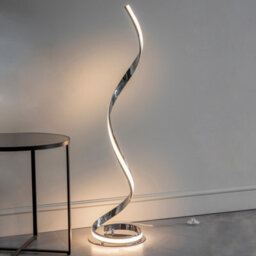 Luminosa Lighting Luminosa Aria Integrated Led Floor Lamp Chrome Effect Plate & White Acrylic 1 Light Ip20 - thumbnail 2