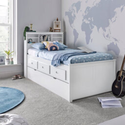 Bedmaster Venus White Guest Bed With Drawers No Trundle With Orthopaedic Mattress - thumbnail 5