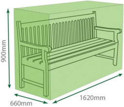Netagon Home Garden Outdoor Patio Water Resistant 3 Seater Bench Chair Cover Protector - thumbnail 2