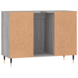 Berkfield Bathroom Cabinet Grey Sonoma 80X33X60 Cm Engineered Wood - thumbnail 8