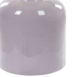 Beliani Violet Side Table 45Cm - Gloss Lilac Iron With Brass Accents - Modern Oval Top - thumbnail 5