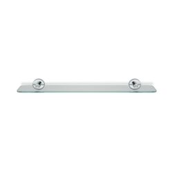 Croydex Metra Polished Chrome Effect Wall-Mounted Bathroom Shelf (D)13.4Cm (H)5.4Cm (L)59Cm - thumbnail 3