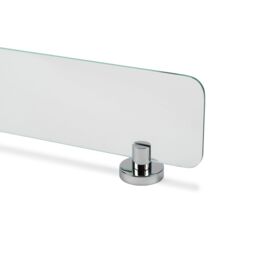 Croydex Metra Polished Chrome Effect Wall-Mounted Bathroom Shelf (D)13.4Cm (H)5.4Cm (L)59Cm - thumbnail 2
