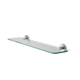 Croydex Metra Polished Chrome Effect Wall-Mounted Bathroom Shelf (D)13.4Cm (H)5.4Cm (L)59Cm - thumbnail 1