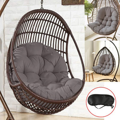 Swing Chair Pillow Mat Rattan Hanging Egg Chair Cushion Pad Indoor Outdoor