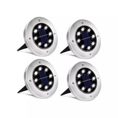 MadeokoLTD 4Pcs Led Solar Power Ground Lights Floor Decking Outdoor Garden Lawn Path Lamp - image 1