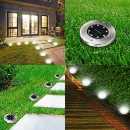 MadeokoLTD 4Pcs Led Solar Power Ground Lights Floor Decking Outdoor Garden Lawn Path Lamp - thumbnail 6