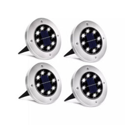 MadeokoLTD 4Pcs Led Solar Power Ground Lights Floor Decking Outdoor Garden Lawn Path Lamp