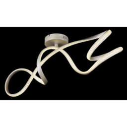 Luminosa Lighting Luminosa Swirl Integrated Led Semi Flush Ceiling Light Nickel Matt Led 4000K - thumbnail 4