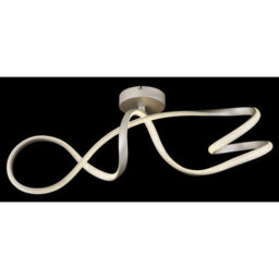 Luminosa Lighting Luminosa Swirl Integrated Led Semi Flush Ceiling Light Nickel Matt Led 4000K - thumbnail 5