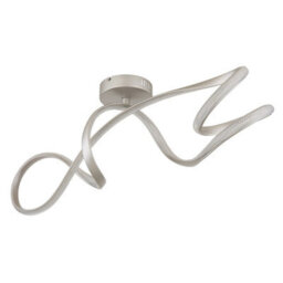 Luminosa Lighting Luminosa Swirl Integrated Led Semi Flush Ceiling Light Nickel Matt Led 4000K - thumbnail 2