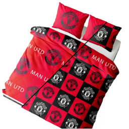 Manchester United Fc Honour Reversible Duvet Set Red/black/white (Double) - thumbnail 3
