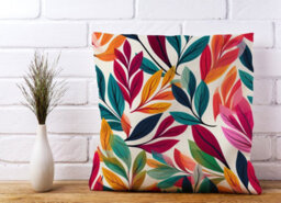 Warren Reed Designer Funky Chicken On A Beach Holiday Cushions 45Cm X 45Cm - thumbnail 2